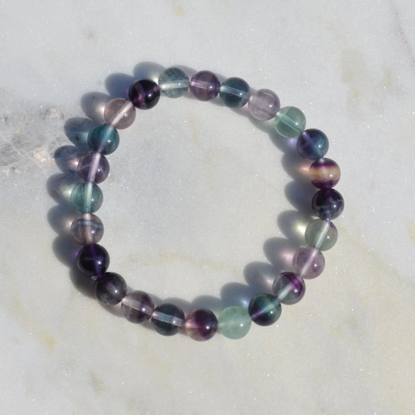 Regenbogenfluorit Armband - 6mm, 8mm