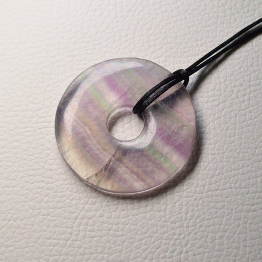 Regenbogenfluorit Donut - 45mm