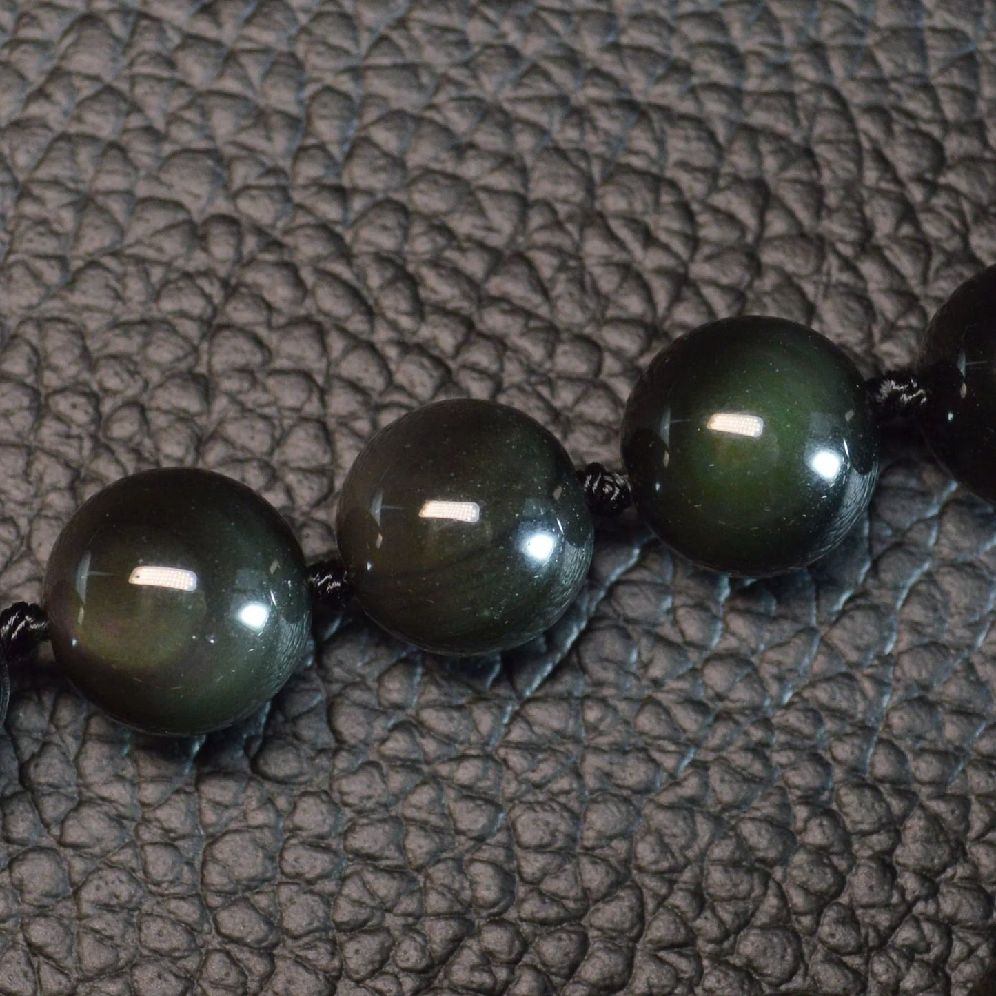 Regenbogen-Obsidian Halskette 45cm - 10mm