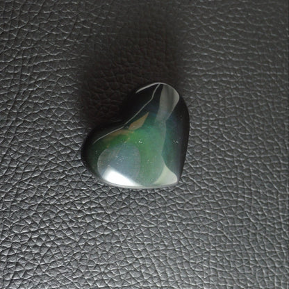 Regenbogen-Obsidian Herz