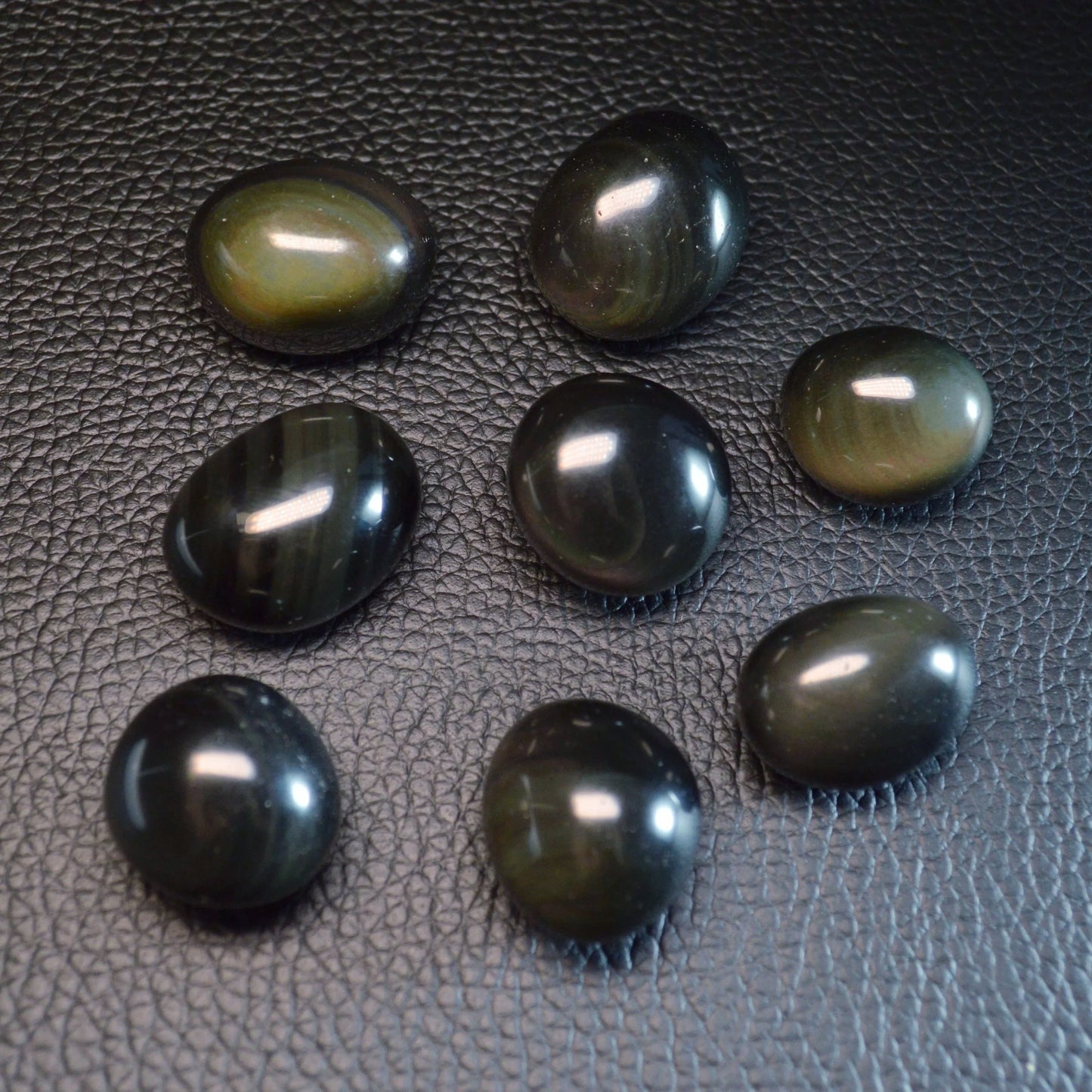 Regenbogenobsidian-Obsidian Trommelstein
