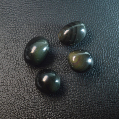 Regenbogenobsidian-Obsidian Trommelstein