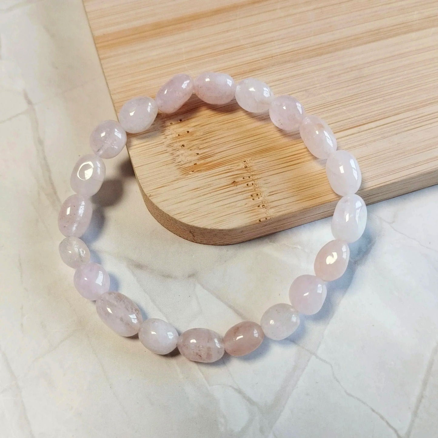 Morganit Nugget Armband