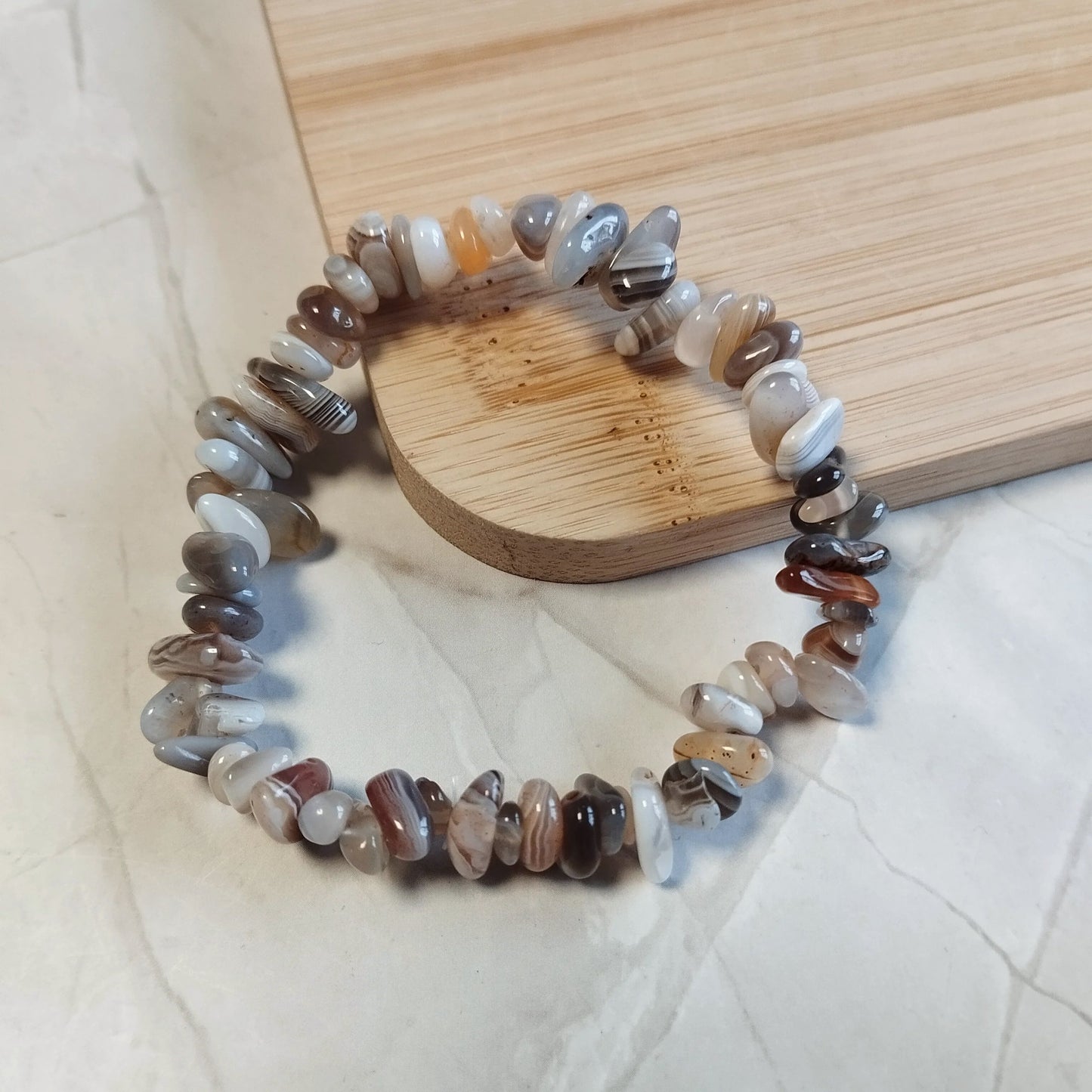 Botswana Achat Splitterarmband