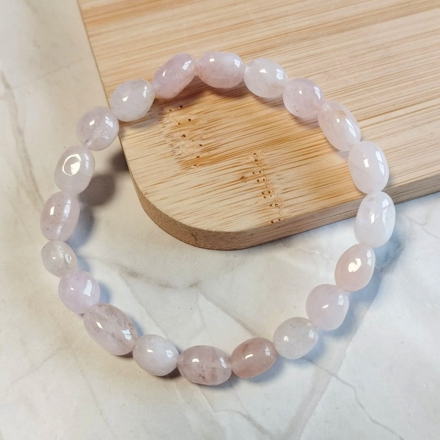 Morganit Nugget Armband