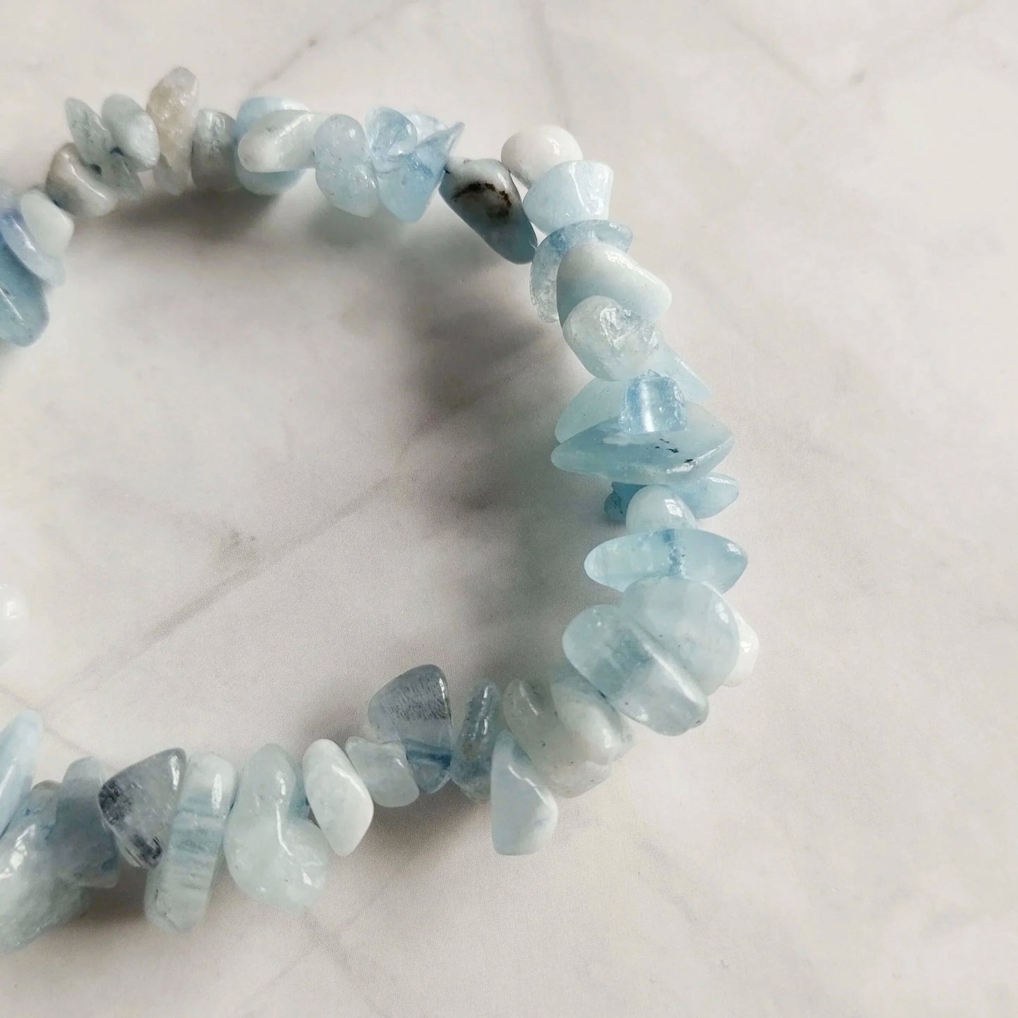 Aquamarin Splitterarmband
