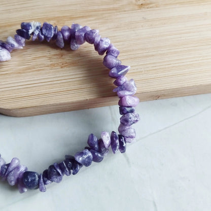 Lepidolith Splitterarmband