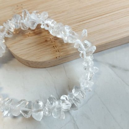 Bergkristall Splitterarmband