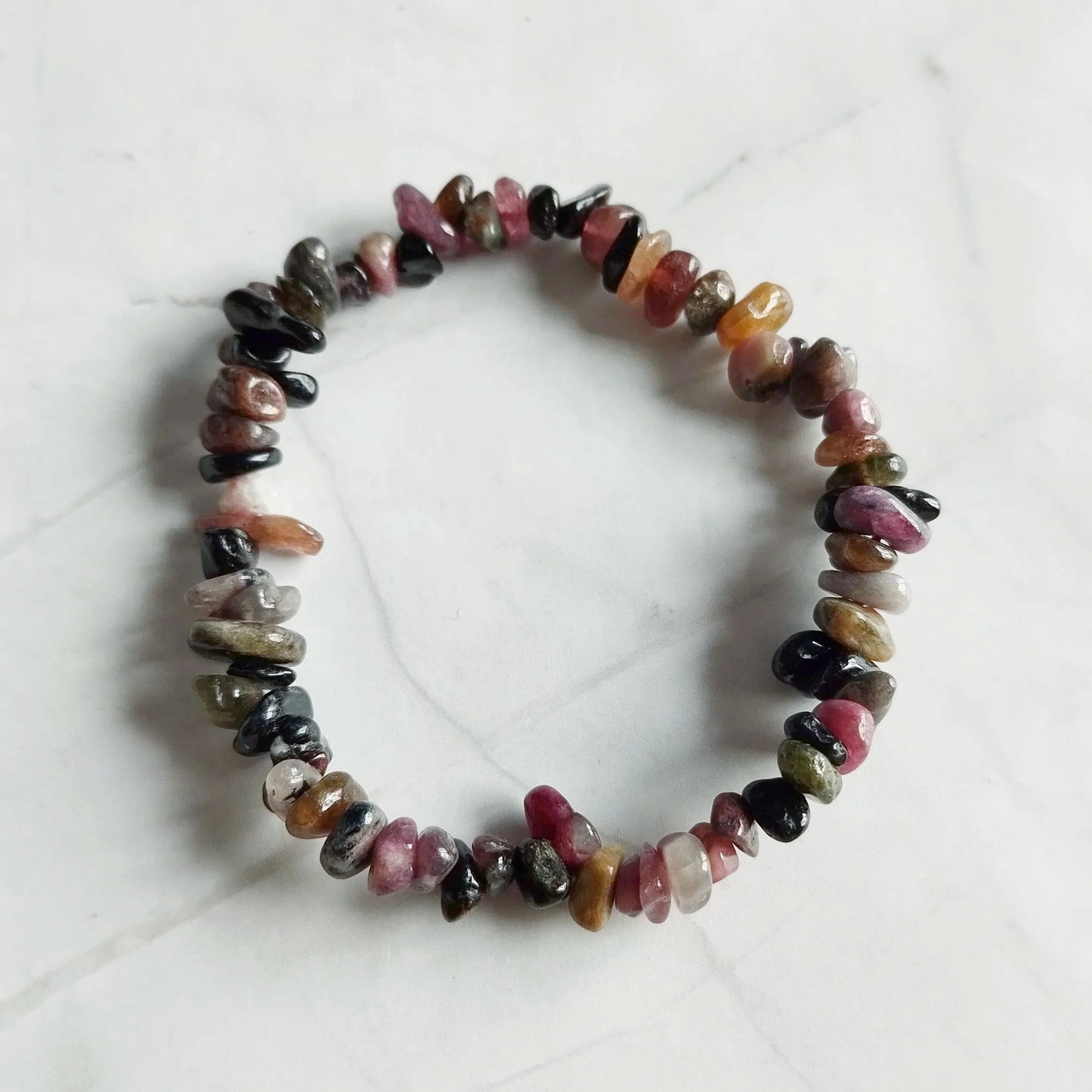Mehrfarbiges Turmalin Splitterarmband