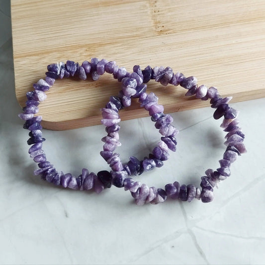 Lepidolith Splitterarmband