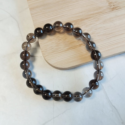 Rauchquarz Armband - 6mm, 8mm