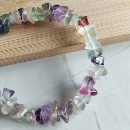 Regenbogenfluorit Splitterarmband
