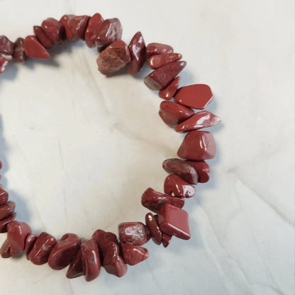 Roter Jaspis Splitterarmband