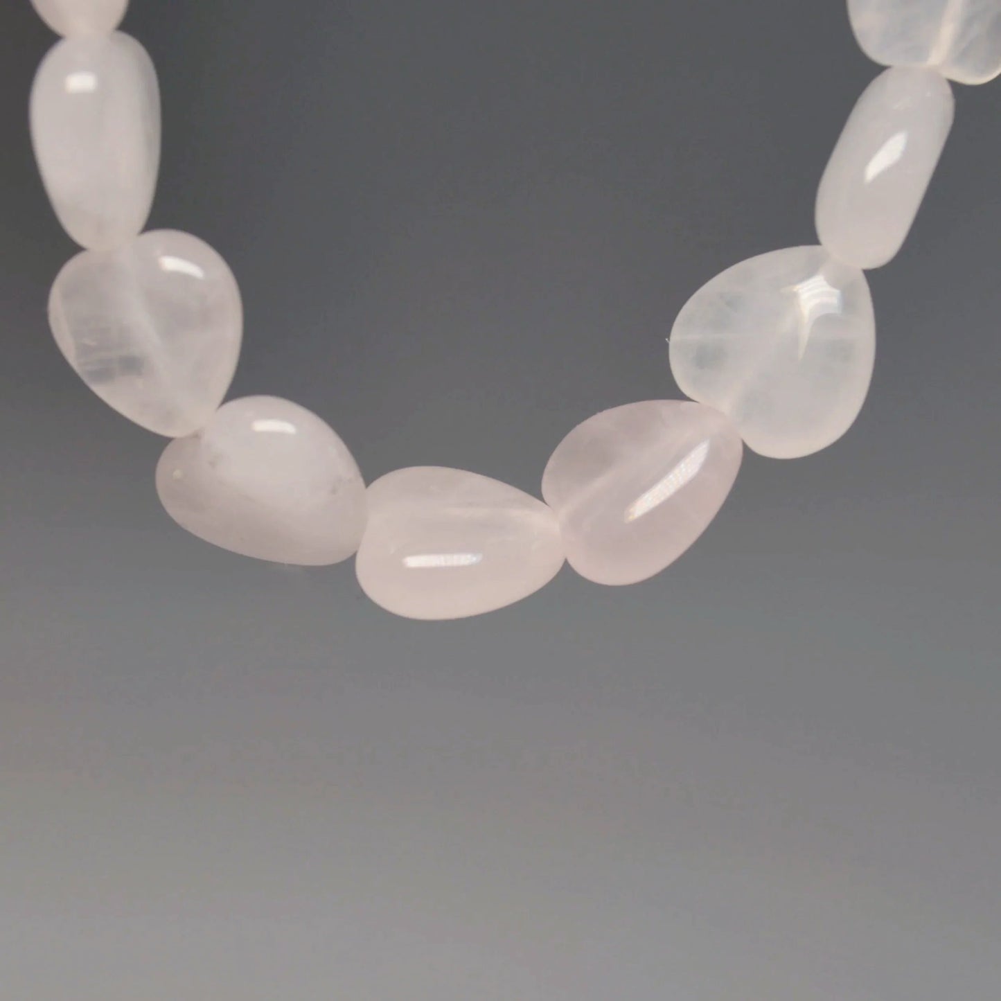 Rosenquarz Herz Armband