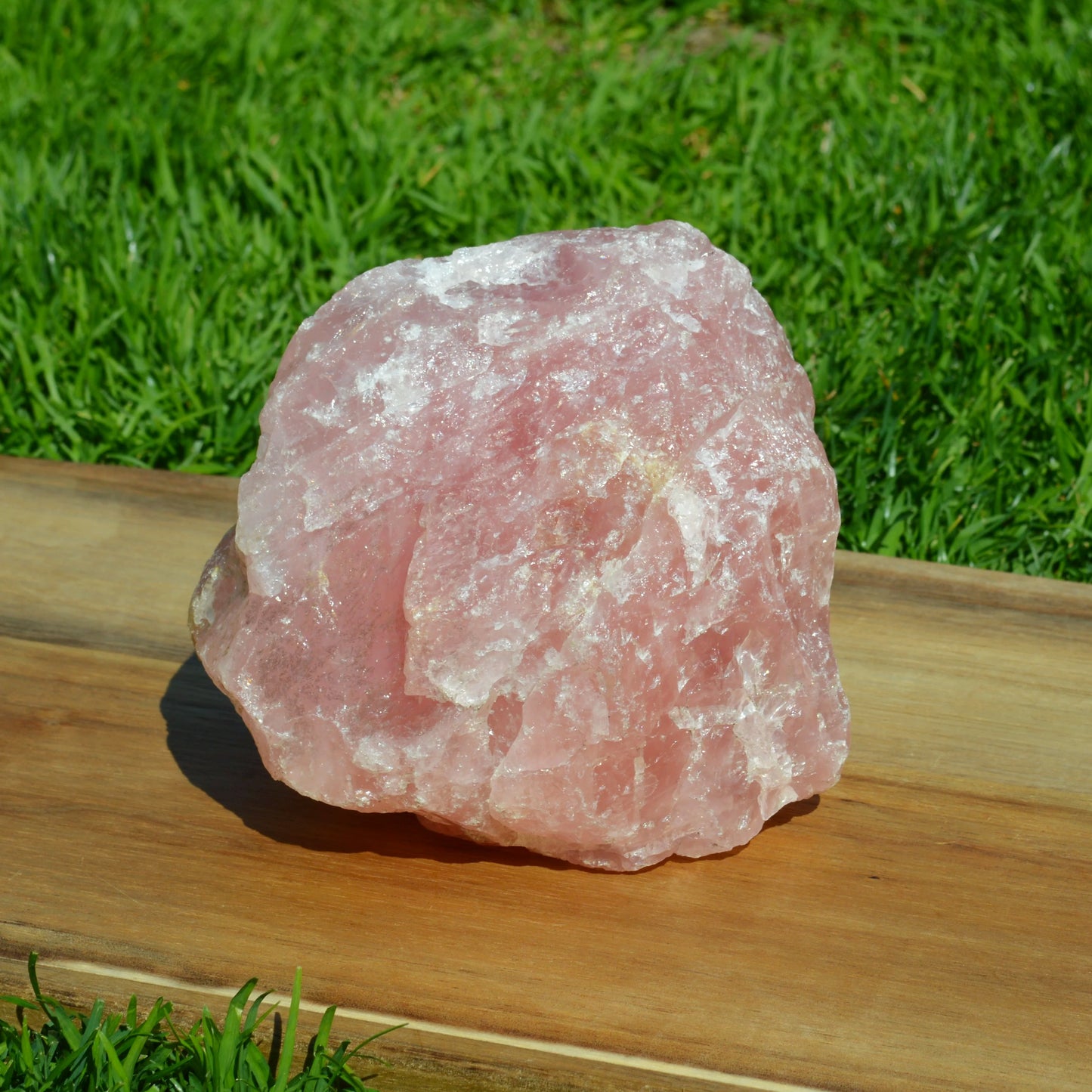 Rosenquarz Rohstein 2,85kg