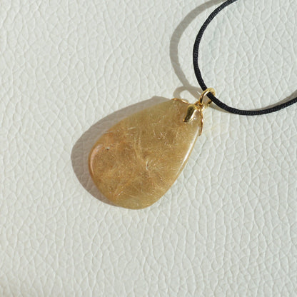 Gold Rutilquarz Anhänger