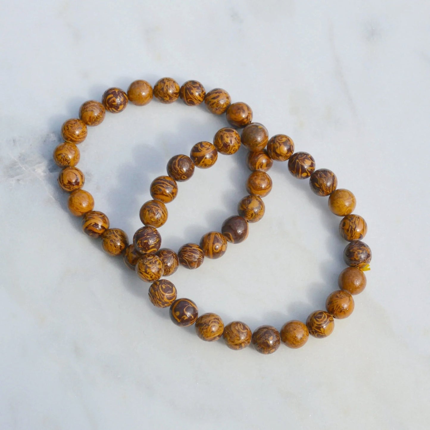 Schlangenhaut Jaspis Armband - 8mm