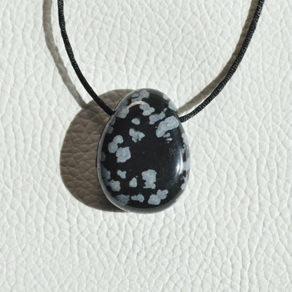Schneeflockenobsidian Anhänger