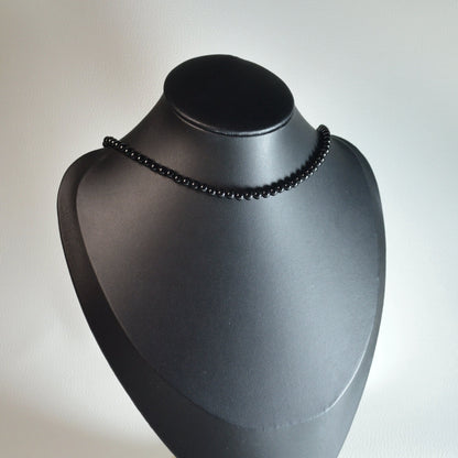 Schörl-Turmalin Halskette 45cm - 4mm