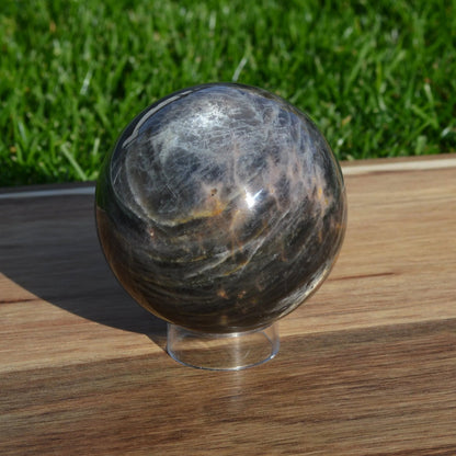 Schwarze Mondstein Kugel