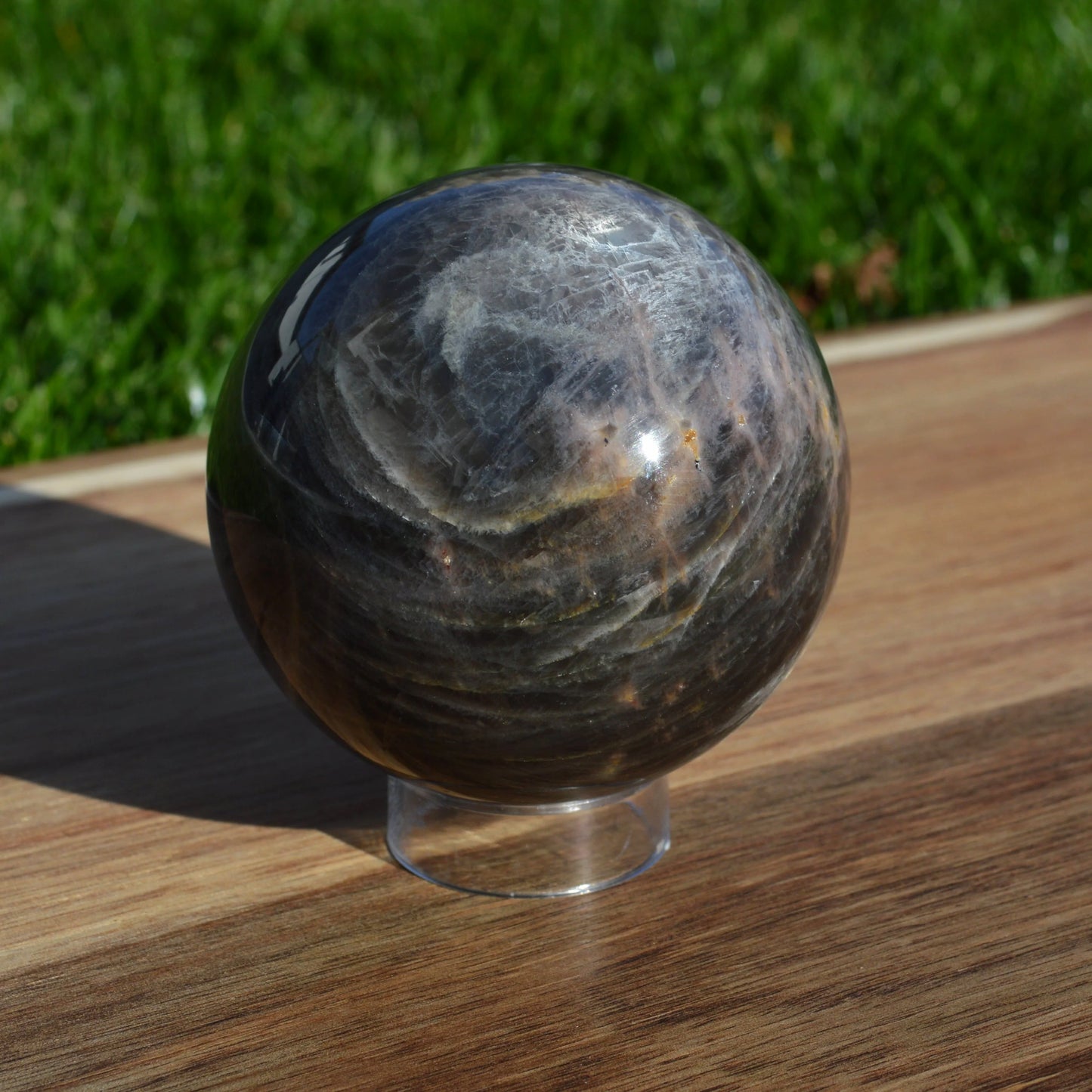 Schwarze Mondstein Kugel