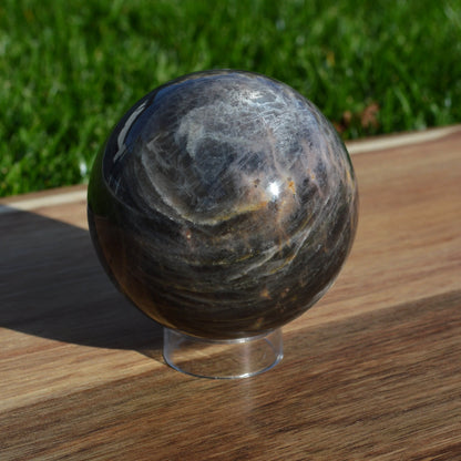Schwarze Mondstein Kugel