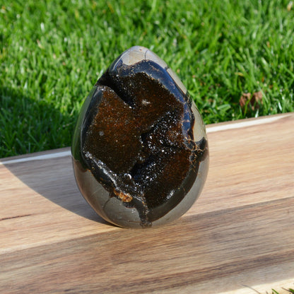 Septarie Ei mit Druse 1,38Kg