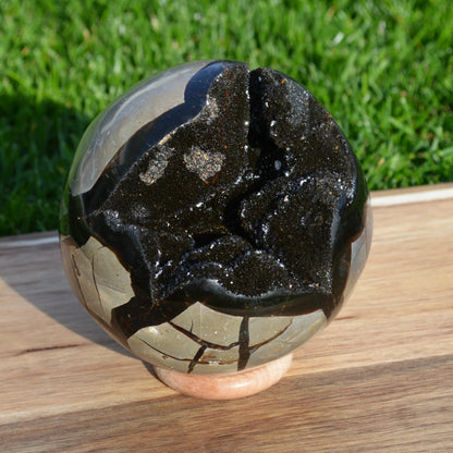 Septarie Kugel mit Druse