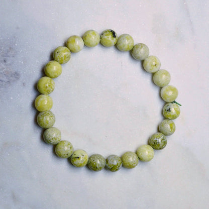 Lizardit (Serpentin) Armband - 8mm