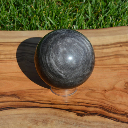 Silber-Obsidian Kugel