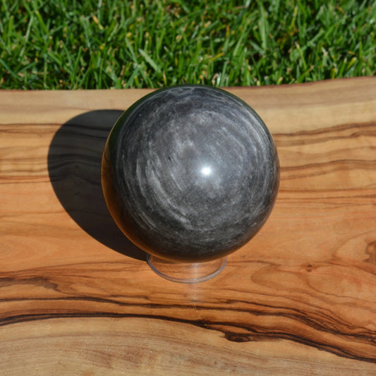 Silber-Obsidian Kugel