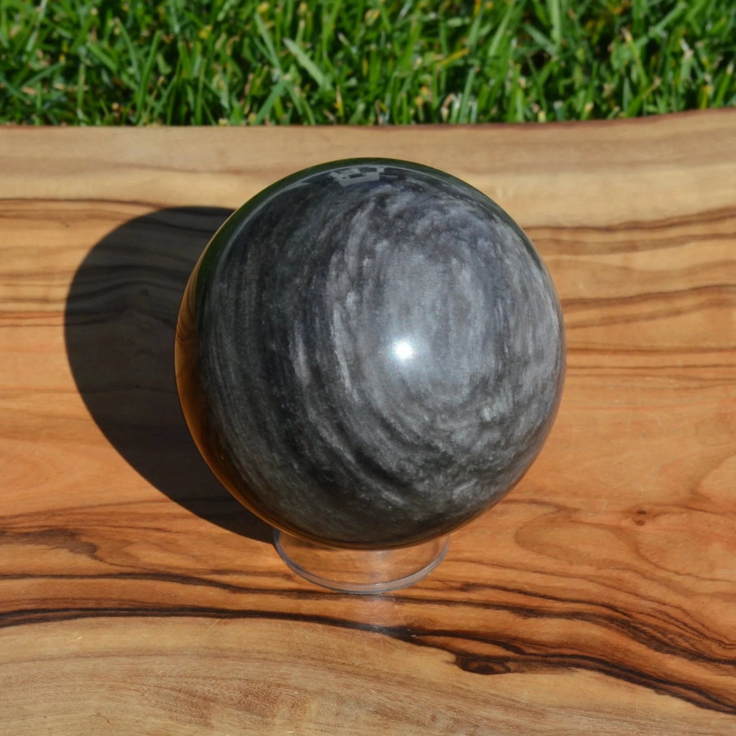 Silber-Obsidian Kugel