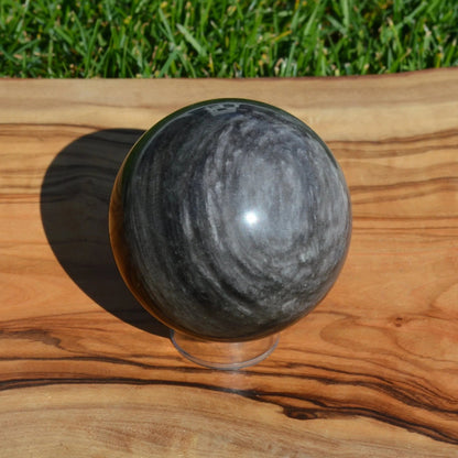 Silber-Obsidian Kugel