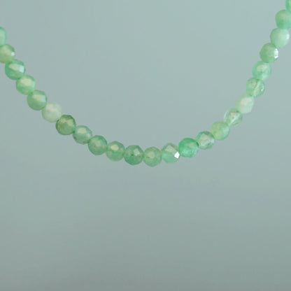 Smaragd Armband (facettiert) verstellbar - 2mm