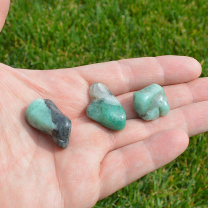 Smaragd Trommelstein