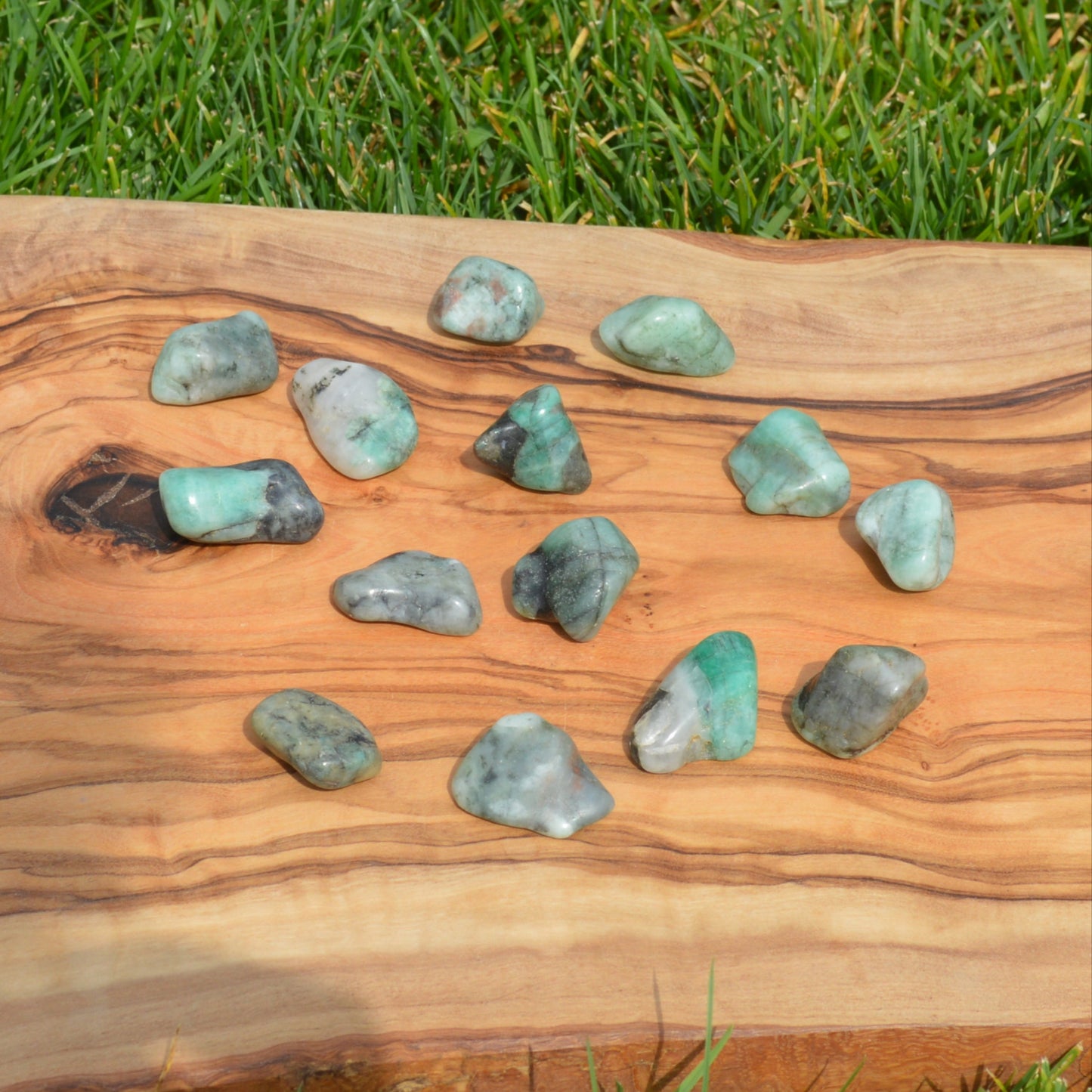 Smaragd Trommelstein