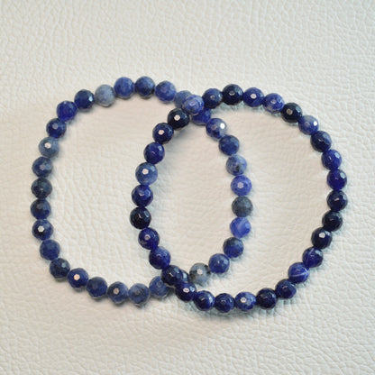 Sodalith Armband (facettiert) - 6mm