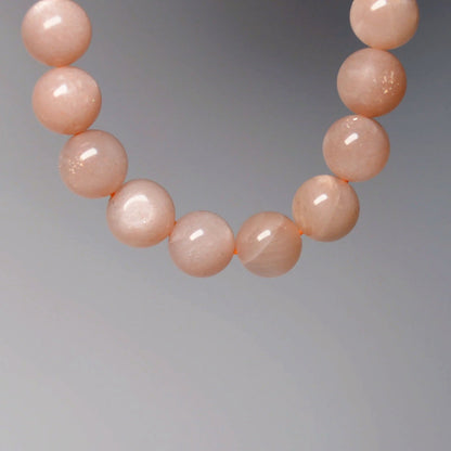 Pfirsich Mondstein Armband - 8mm