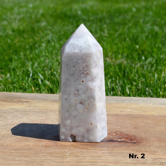 Kirschblüten-Pinkamethyst Turm Nr. 2