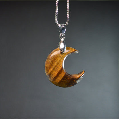 Tigerauge Mond Anhänger