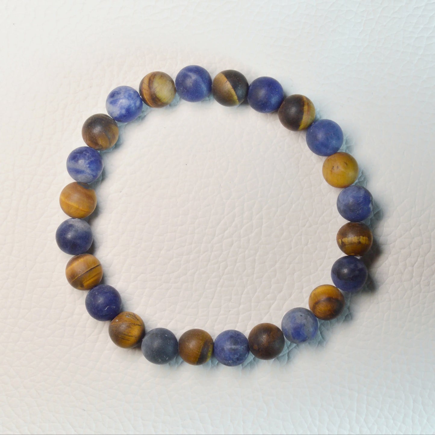 Tigerauge-Soldalith Armband (Matt) - 8mm