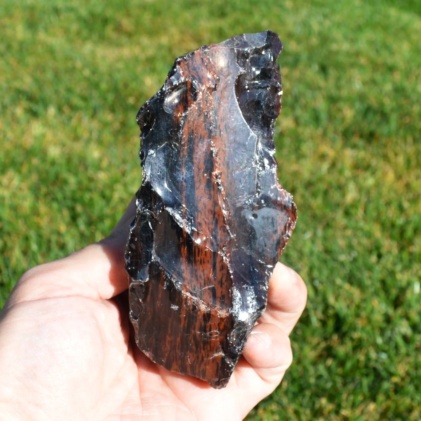 Tricolor-Obsidian Rohstein