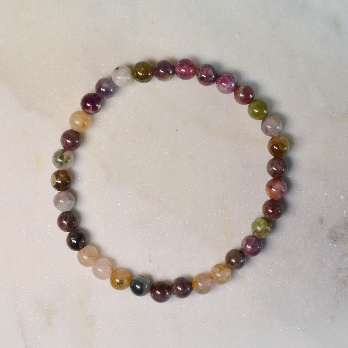 Mehrfarbiger Turmalin Armband - 4mm, 6mm
