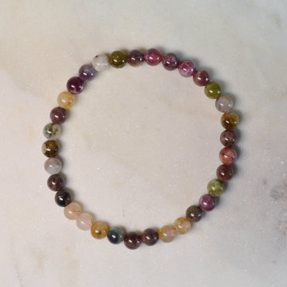 Mehrfarbiger Turmalin Armband - 4mm, 6mm