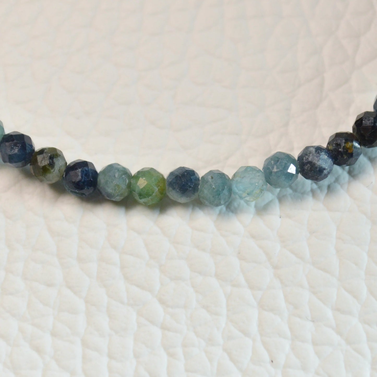 Indigolith-Turmalin Armband (facettiert) - 3mm