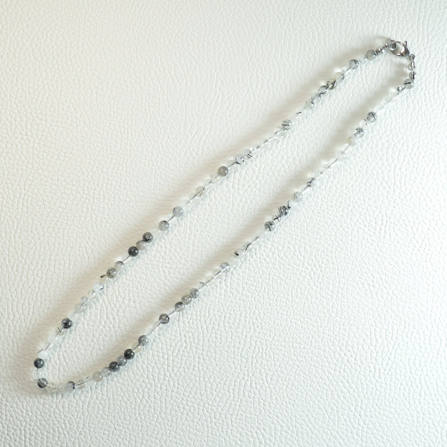 Turmalinquarz Halskette 45cm - 4mm