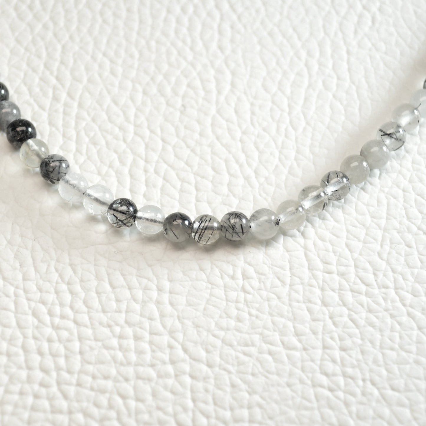 Turmalinquarz Halskette 45cm - 4mm