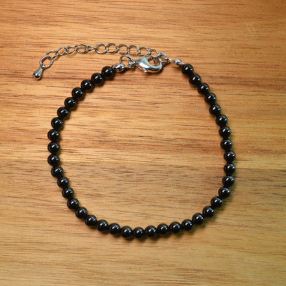 Schörl-Turmalin Fußkettchen - 4mm