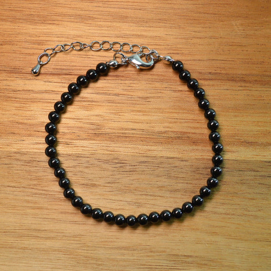 Schörl-Turmalin Fußkettchen - 4mm