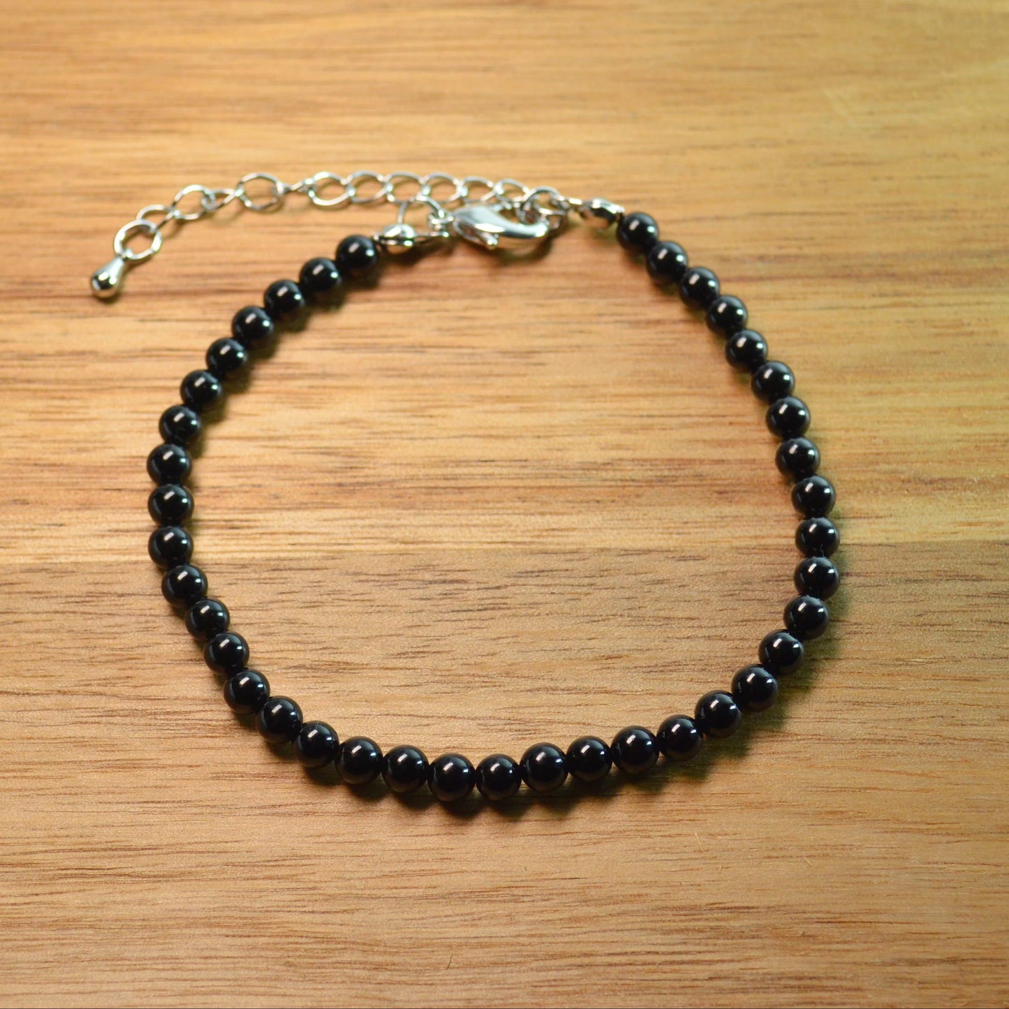 Schörl-Turmalin Fußkettchen - 4mm